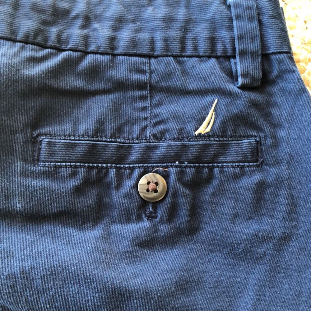 Mens 30 x 30 Náutica navy flat front pants excellent cond, slight ribbed fabric - Picture 5 of 6